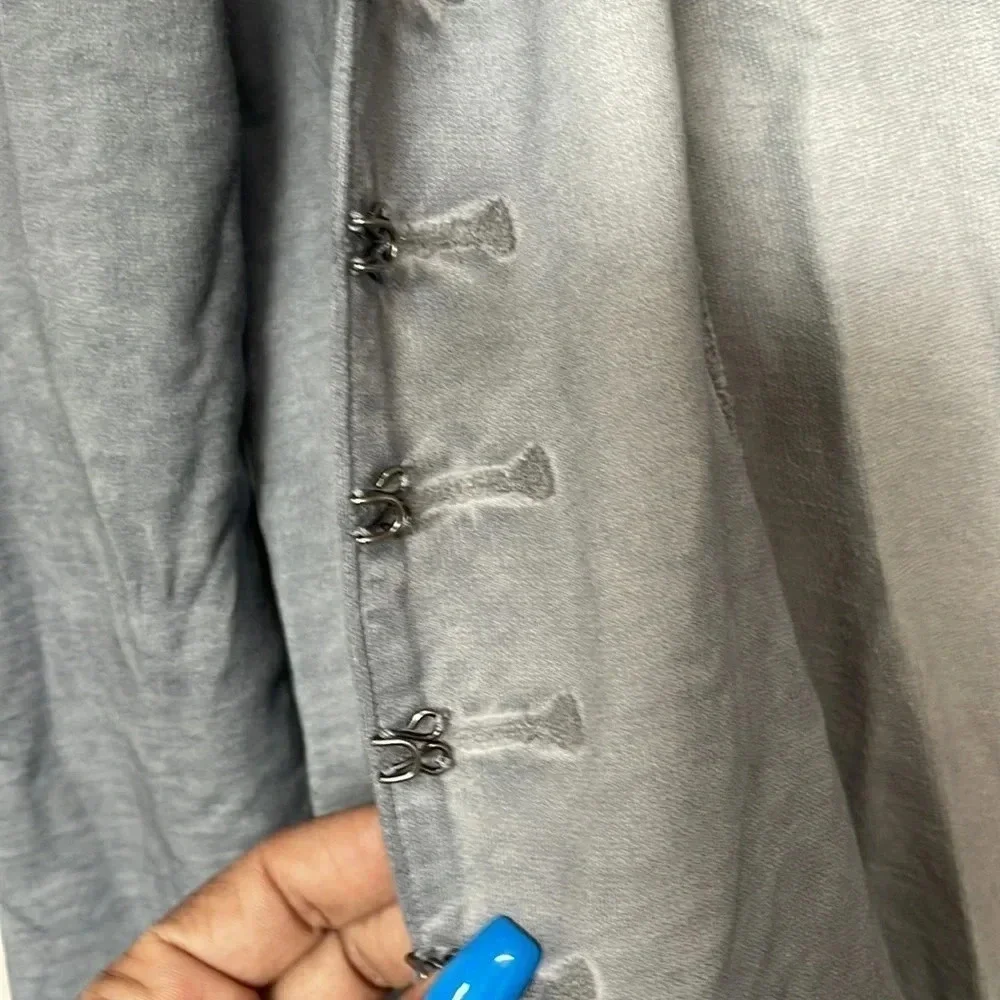 Soft‎ Surroundings Gray Women’s Cardigan Jacket Size Medium Med M - Picture 5 of 8